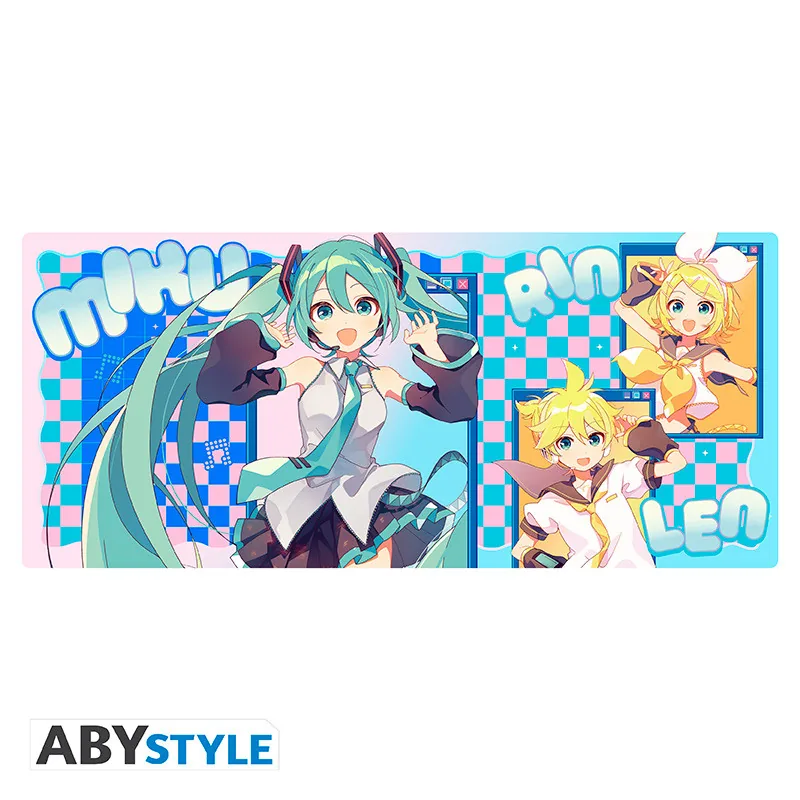 Alfombrilla de ratón XXL Hatsune Miku Miku y amigos 90x40 cm
