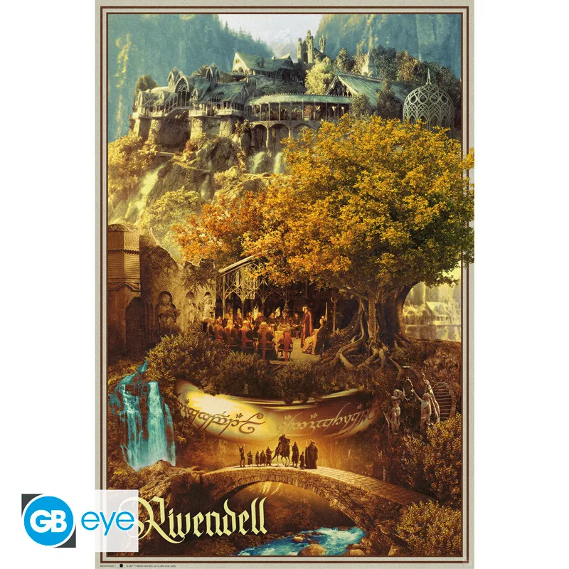 Póster El Señor de los Anillos Rivendel 91,5x61 cm