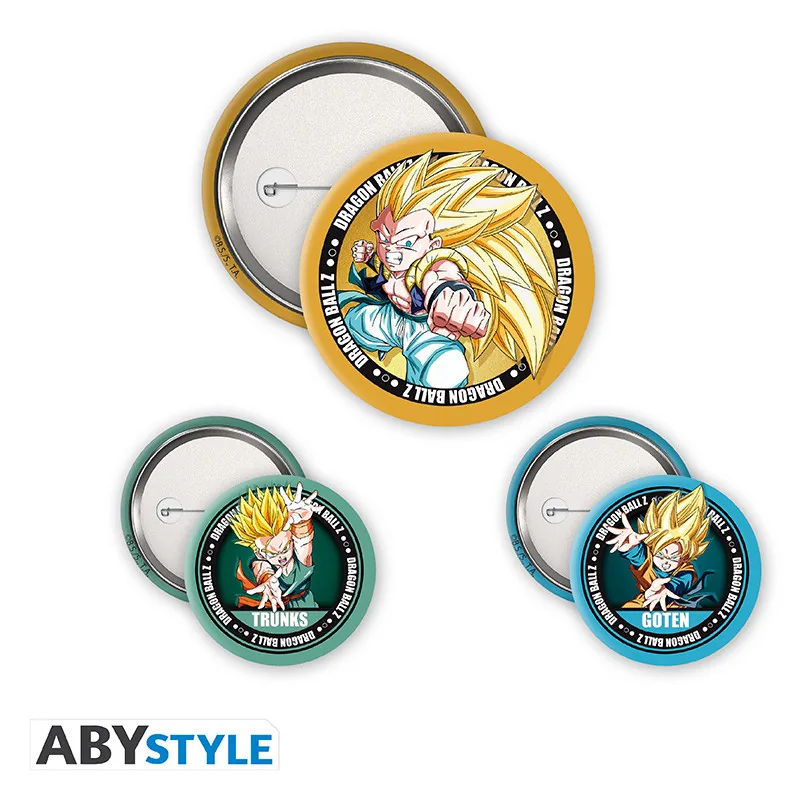 Pack de chapas Dragon Ball Z Trunks, Goten y Gotenks