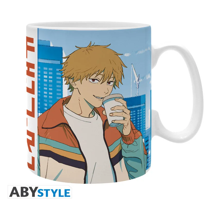 Taza Chainsaw Man Denji y Pochita 460 ml