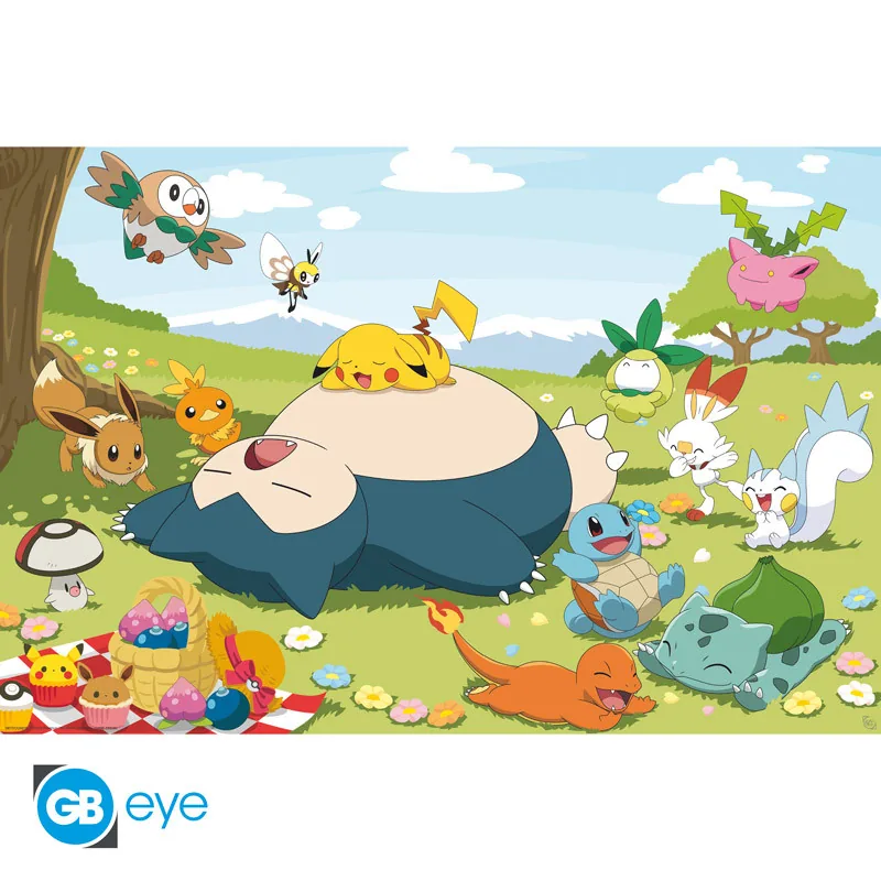 Póster Maxi Pokémon Día de picnic 91,5x61 cm
