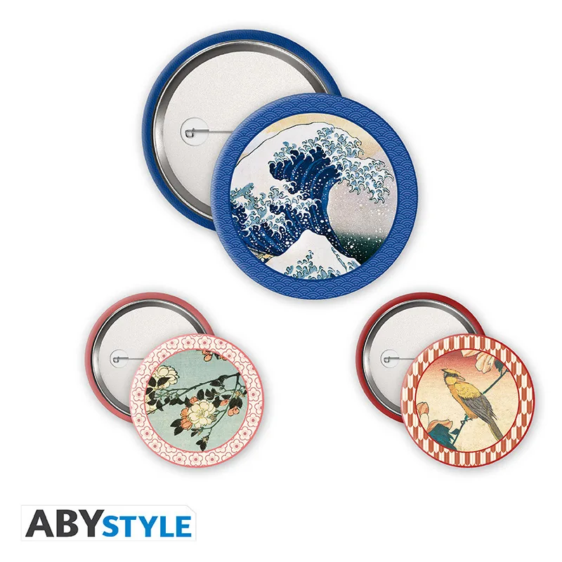 Pack de chapas Hokusai Colección