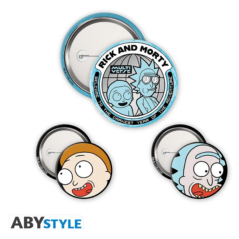 Pack de chapas Rick y Morty Rick y Morty