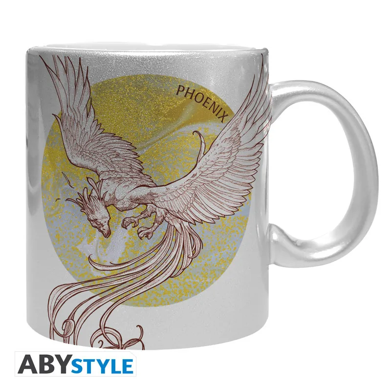 Taza Harry Potter Fénix efecto plata 320 ml