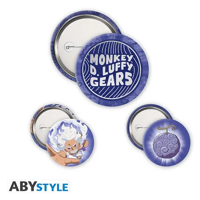 Pack de chapas One Piece Luffy Gear 5