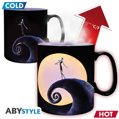 Taza termorreactiva Pesadilla antes de Navidad Jack y Luna 460 ml
