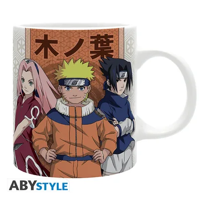 Taza Naruto Konoha vs Suna 320 ml