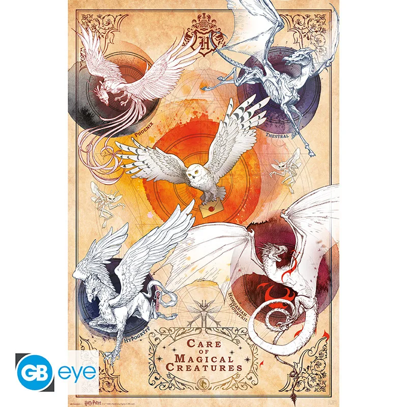 Póster Maxi Harry Potter Criaturas mágicas 91,5x61 cm