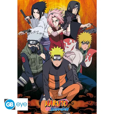 Póster Naruto Shippuden Grupo 91,5x61 cm