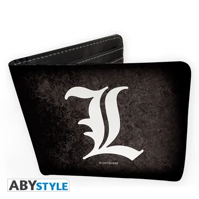 Cartera Death Note símbolo de L vinilo