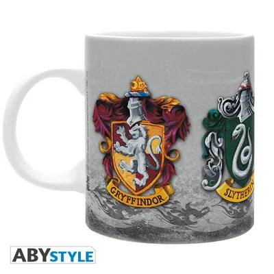 Taza Harry Potter Las 4 casas 320 ml