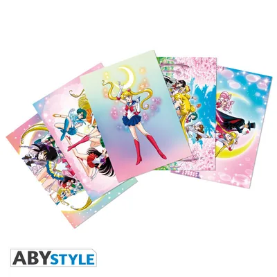 Set 5 postales Sailor Moon 14,8x10,5 cm