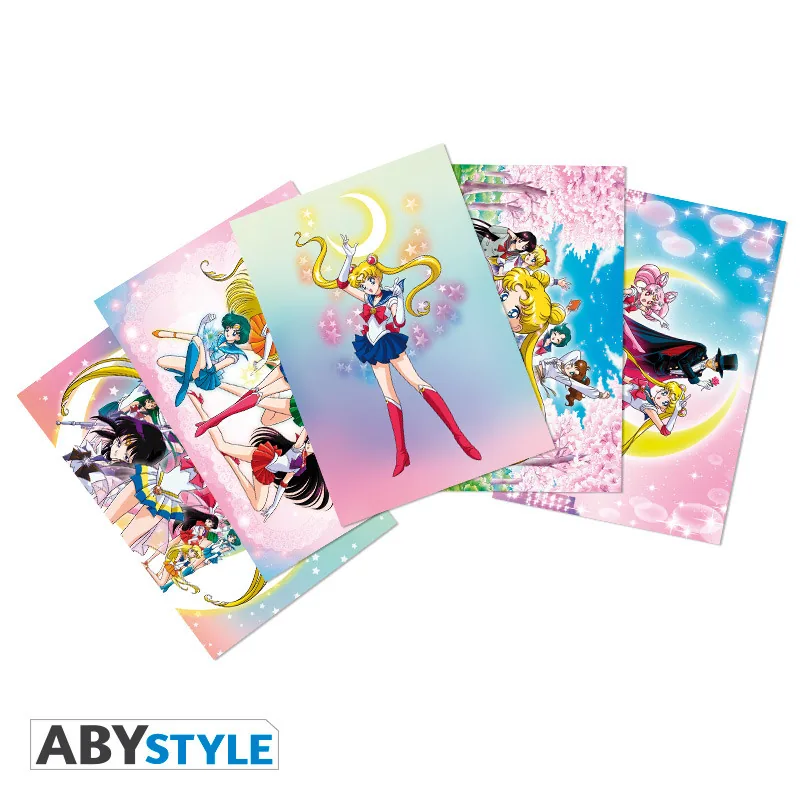 Set 5 postales Sailor Moon 14,8x10,5 cm