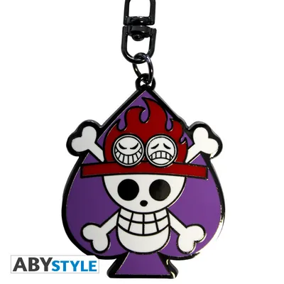 Llavero One Piece Skull Ace
