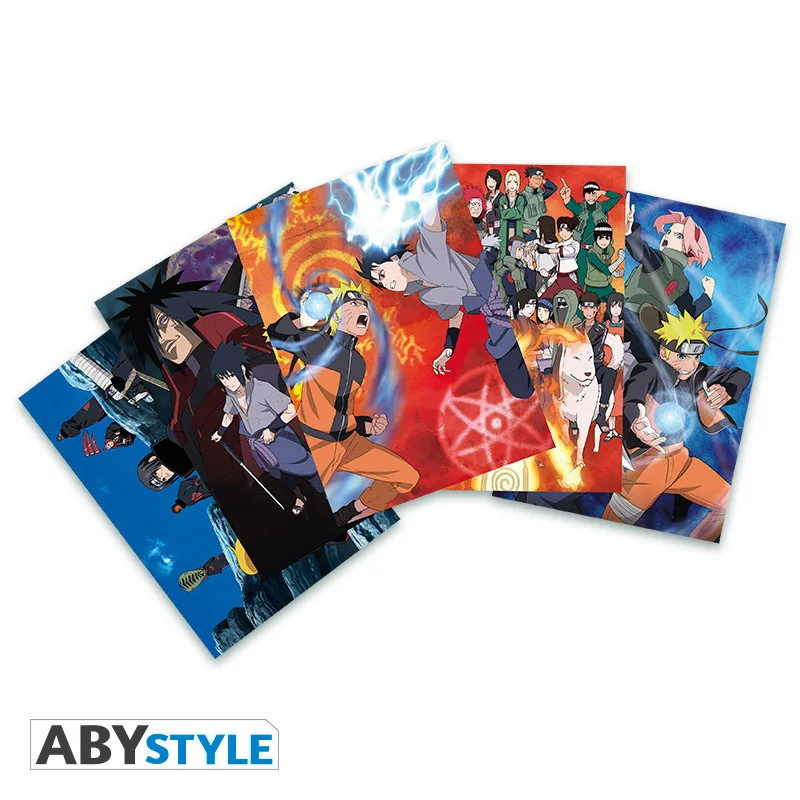 Set 5 postales Naruto Shippuden 14,8x10,5 cm