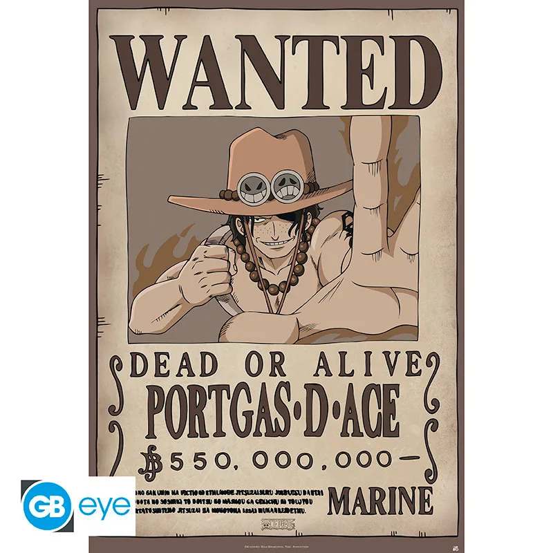 Póster One Piece Wanted Ace 91,5x61 cm