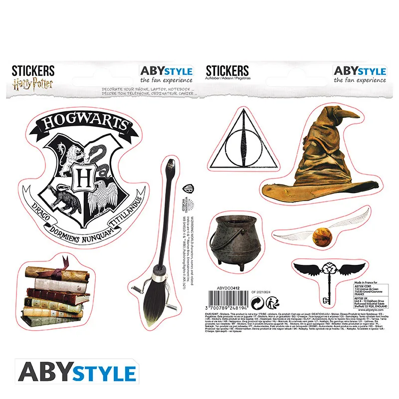 Pegatinas Harry Potter Objetos mágicos 16x11 cm