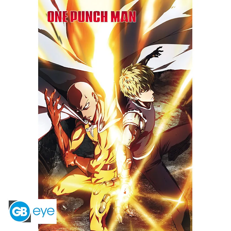 Póster One Punch Man Saitama y Genos 91,5x61 cm