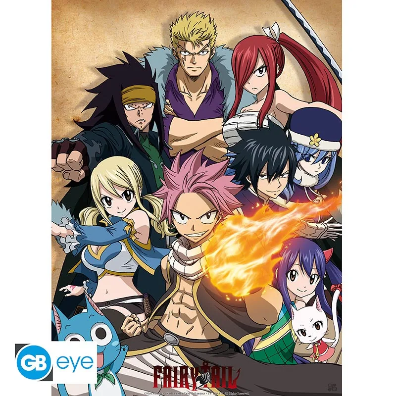 Póster Fairy Tail Chibi Guild 52x38 cm