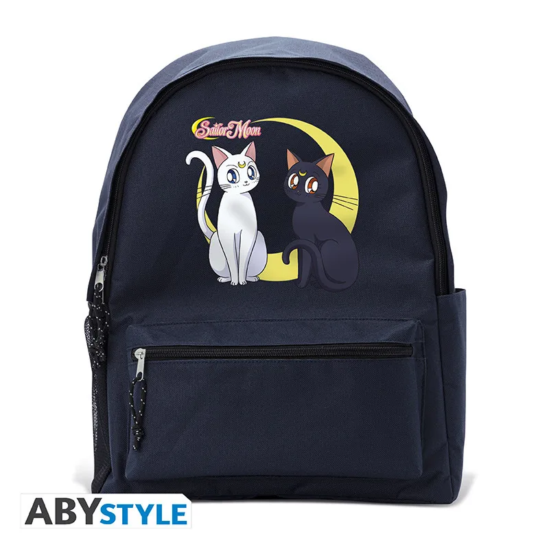 Mochila azul Sailor Moon Luna y Artemis