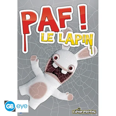 Póster Raving Rabbids Paf! The Rabbit 98x68 cm