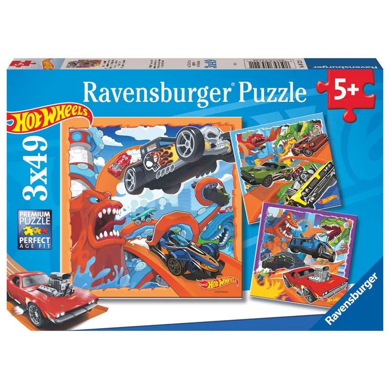 Puzzle Hot Wheels 3x49pzs