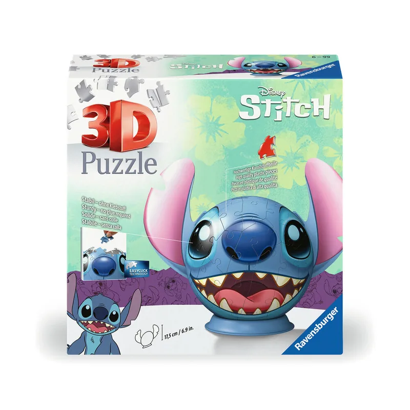 Puzzle Ball 3D Stitch Disney 72pzs