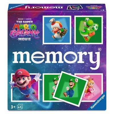 Juego Memory pocket Super Mario Galaxy Movie Super Mario Bros