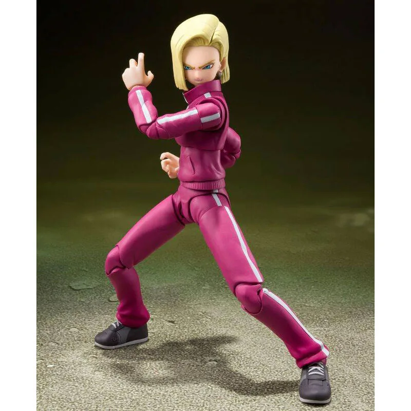 Figura Androide 18 Saga de la Batalla entre Universos Dragon Ball Super 14cm