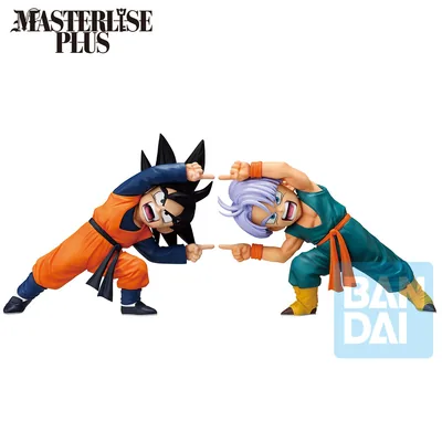 Set 2 Figuras Ichibansho Masterlise Son Goten & Trunks Battle of Super Saiyan Dragon Ball Z 9cm