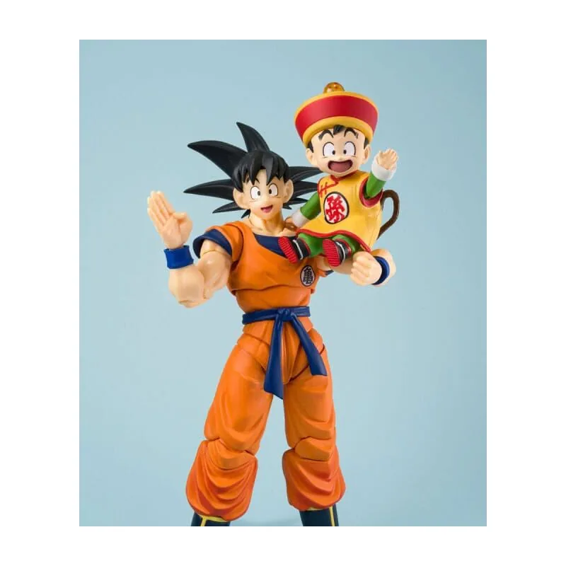 Figura S.H Figuarts Son Goku & Son Gohan Kid & Kontoun Dragon Ball Z