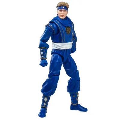 Figura Ninja Blue Ranger Power Rangers Lightning Collection 15cm