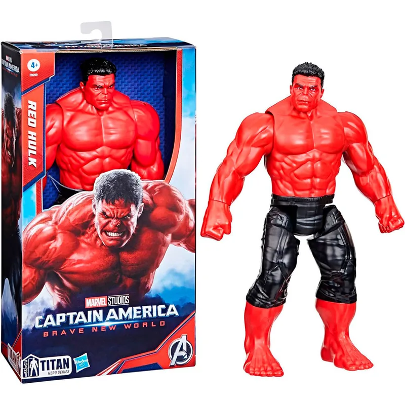 Figura Red Hulk Titan Hero Brave New World Capitan America Vengadores Avengers Marvel 30cm