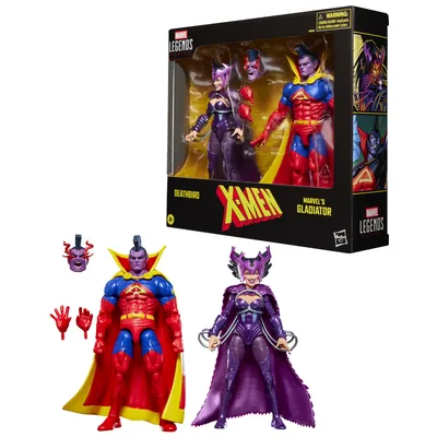 Blister 2 figuras Deathbird & Marvels Gladiator X-Men Marvel Legends Series 15cm