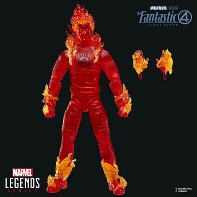 Figura Antorcha Humana Los 4 Fantasticos Marvel 15cm