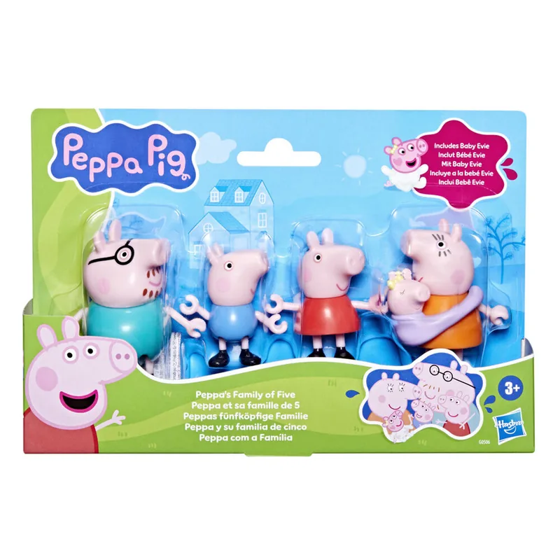 Blister 5 figuras Peppa Pig