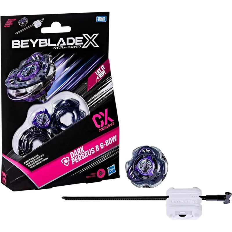 Juego Kit Inicial Dark Perseus B 6-80W Beyblade X