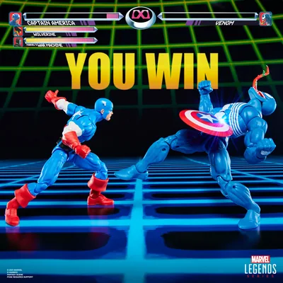Blister 2 figuras Capitan America & Venom Gameverse Marvel Legends Series 15cm