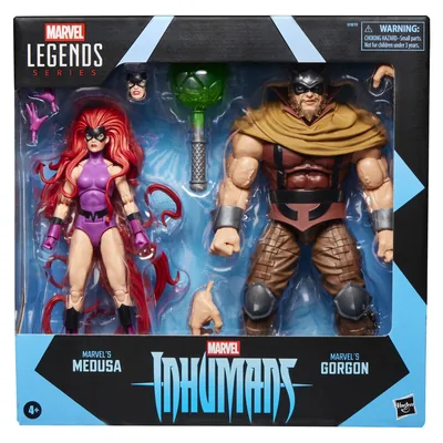 Blister 2 figuras Medusa & Gorgon Inhumanos Marvel Legends Series 15cm