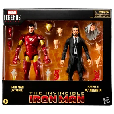 Blister 2 figuras Iron Man Extremis & Marvels Mandarin The Invencible Iron Man Marvel 15cm