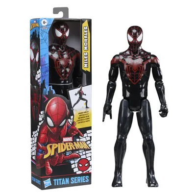 Figura Miles Morales Titan Series Spider-Man Marvel 30cm