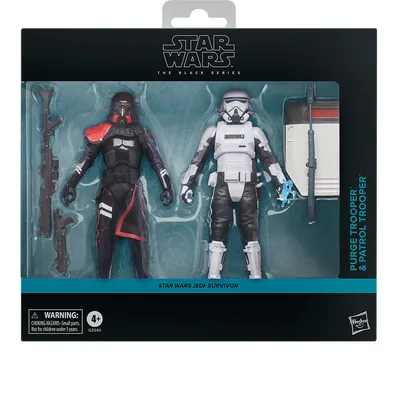 Blister 2 figuras Purge Trooper & Patrol Trooper Jedi Survivor Star Wars 15cm