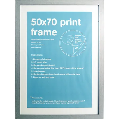 Marco MDF plateado 50x70 cm
