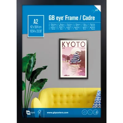 Marco MDF negro GBEYE A2 42 x 59,4 cm