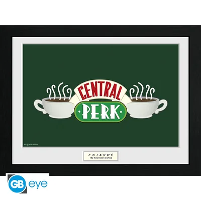 Lámina enmarcada Friends Central Perk 30x40 cm