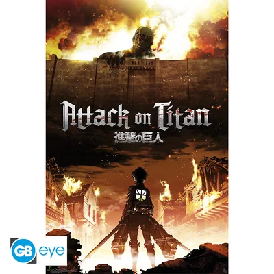 Póster Maxi Attack on Titan Key Art 91,5x61 cm