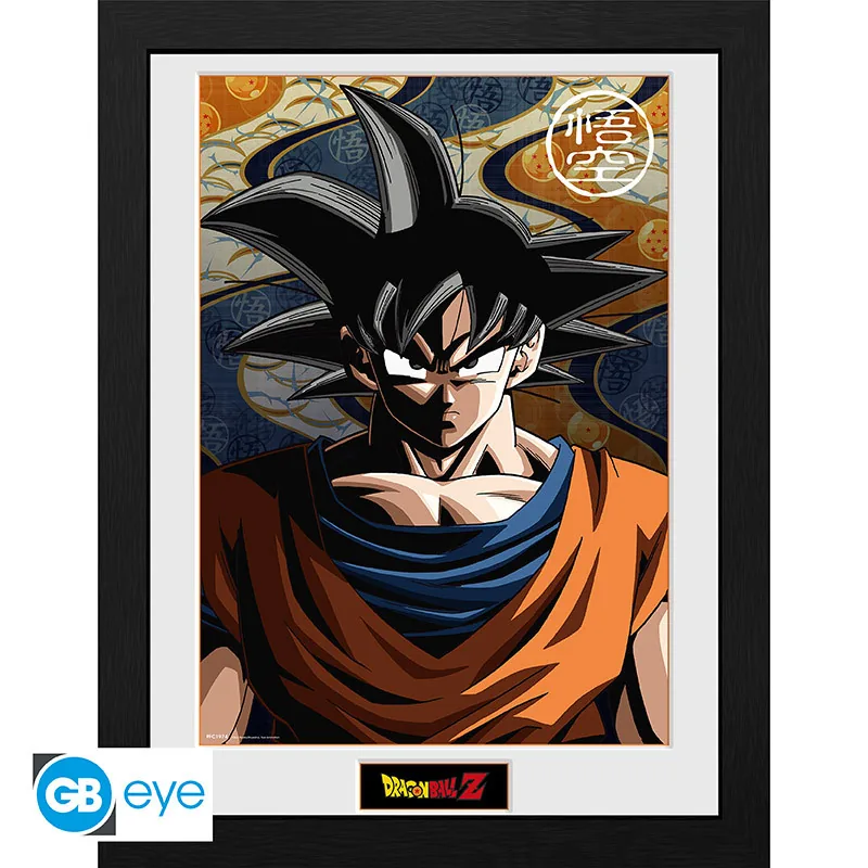 Lámina enmarcada Dragon Ball DBZ Goku 30x40 cm