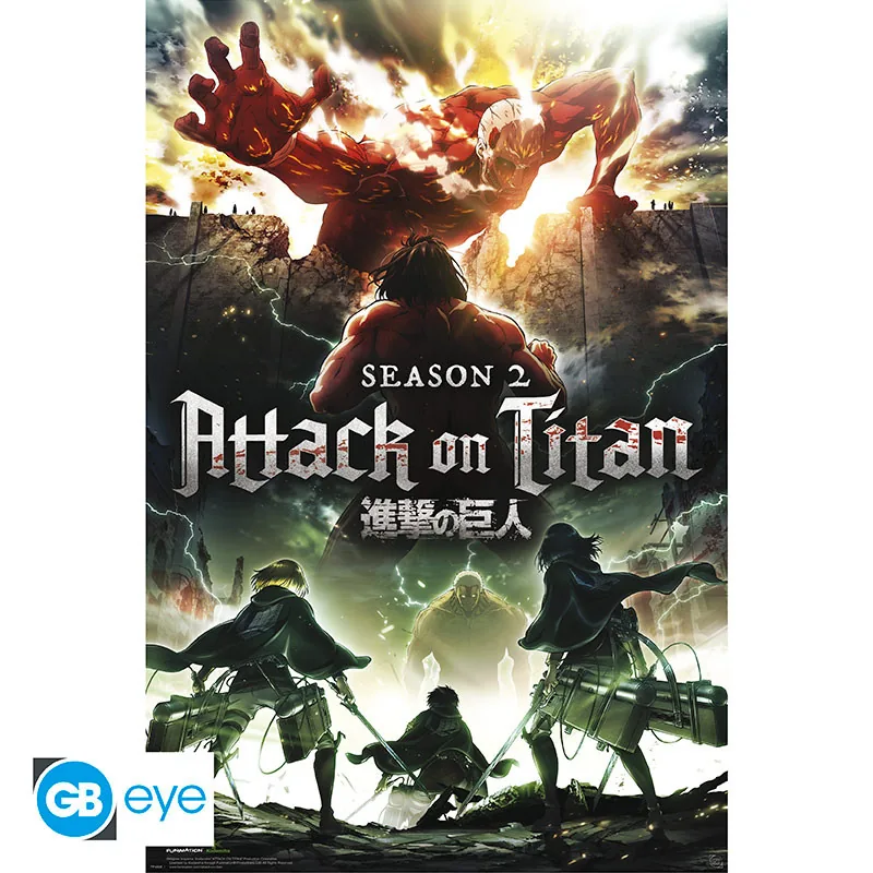 Póster Ataque a los Titanes Key Art T2 91,5x61 cm