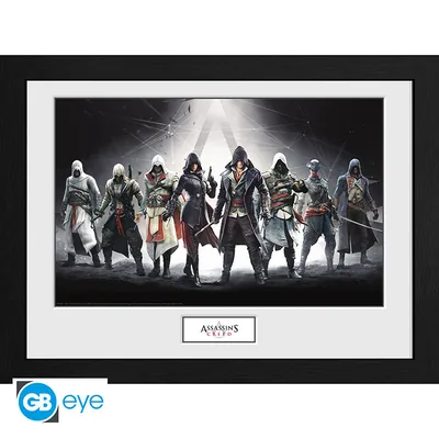 Lámina enmarcada Assassin's Creed Personajes 30x40 cm