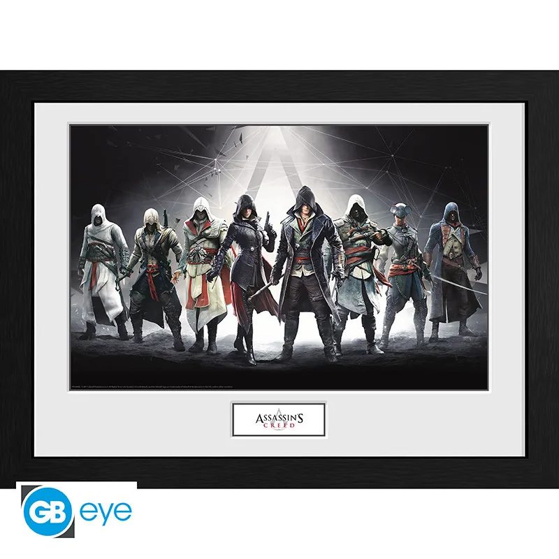 Lámina enmarcada Assassin's Creed Personajes 30x40 cm